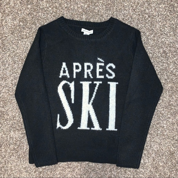 cupcakes u0026 cashmere | Sweaters | Nwt Cupcakes And Cashmere Black Apres Ski  Sweater | Poshmark
